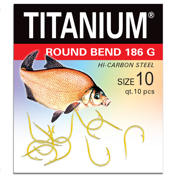 Háčik Titanium ROUND BEND 186G (10 ks)