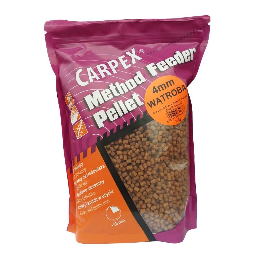Carpex Method Feeder Pellet - Kukurica 4mm, 0,75kg
