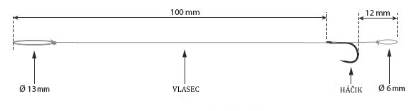Nadväzec Titanium Method Feeder s quick stoperom, 501 BM v. 10, Ø 0,190mm (10ks)