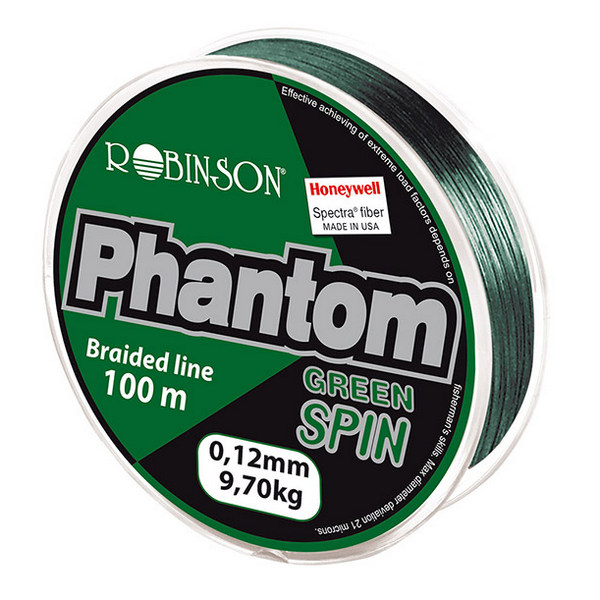 Šnúra  Phantom Green Spin 0.06mm, zelená (100m)