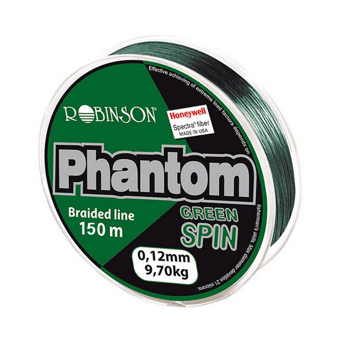 Šnúra  Phantom Green Spin 0.06mm, zelená (150m)