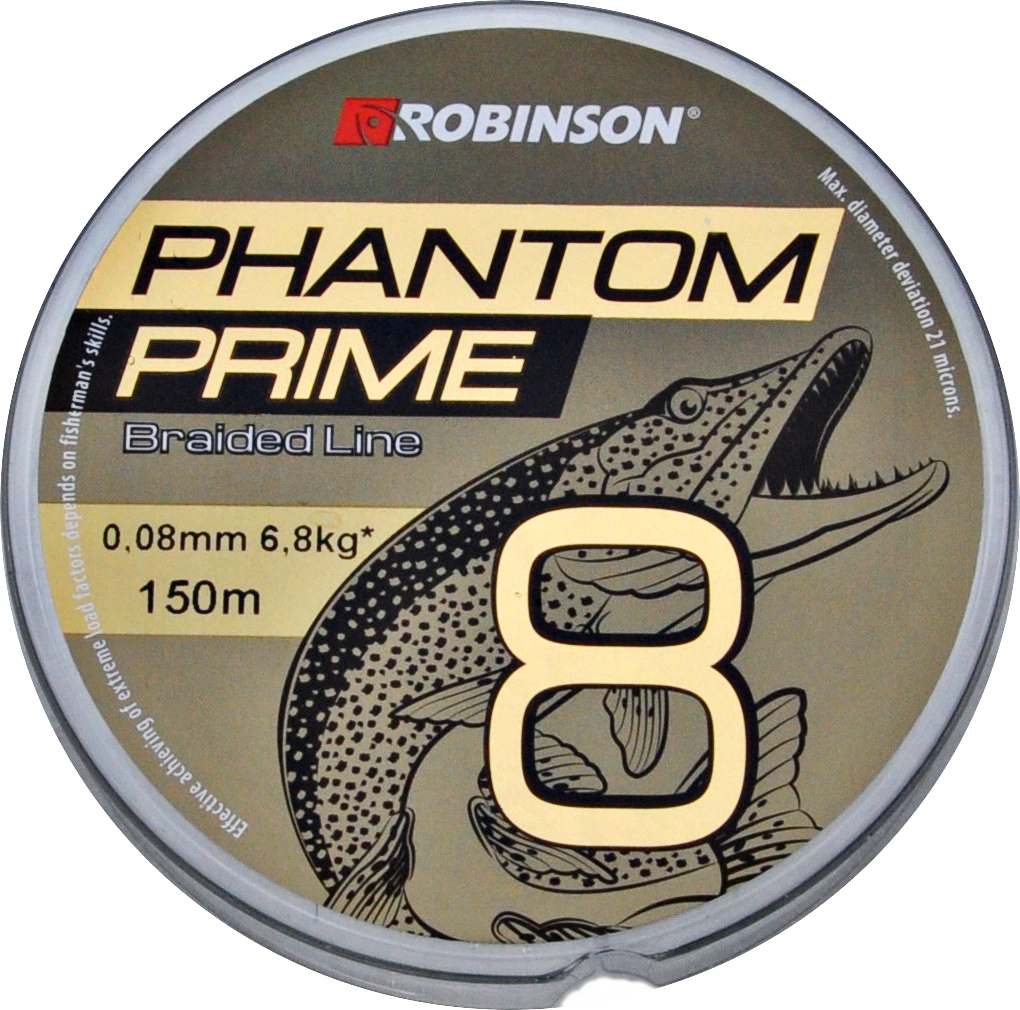 Pletená šnúra Robinson Phantom Prime X8 tmavozelená 150m